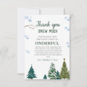 Carte d'anniversaire du Merci de Flamme de neige e (Devant)