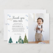 Carte d'anniversaire du Merci de Flamme de neige e (Devant)