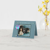 Carte d'Anniversaire du mignon Basset sur "Chien Y (Fleur jaune)