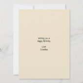 Carte d'anniversaire du mignon Monster (Dos)