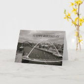 Carte d'anniversaire du Millenium Bridge (Fleur jaune)