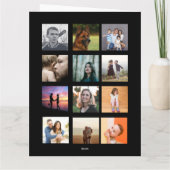 Carte d'anniversaire du Modèle photo légende (Dos)