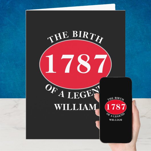 Carte d'anniversaire du Modèle photo légende