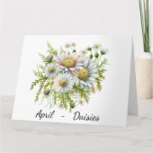 Carte d'anniversaire du mois d'avril (Devant)