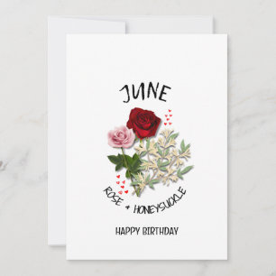 Carte d'anniversaire du mois de naissance du mois