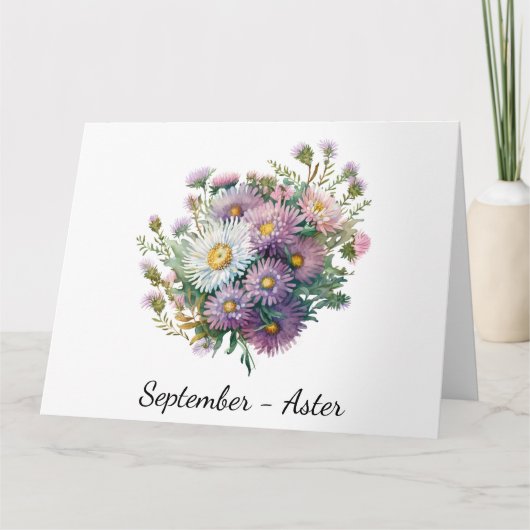 Carte d'anniversaire du mois de septembre (Devant)