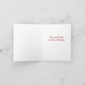 Carte d'anniversaire du musicien Teddy (Intérieur)