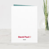 Carte d'anniversaire du navire spatial (Dos)