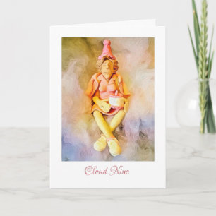 Carte d'anniversaire du nuage neuf