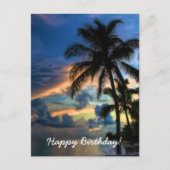 Carte d'anniversaire du paradis tropical (Devant)