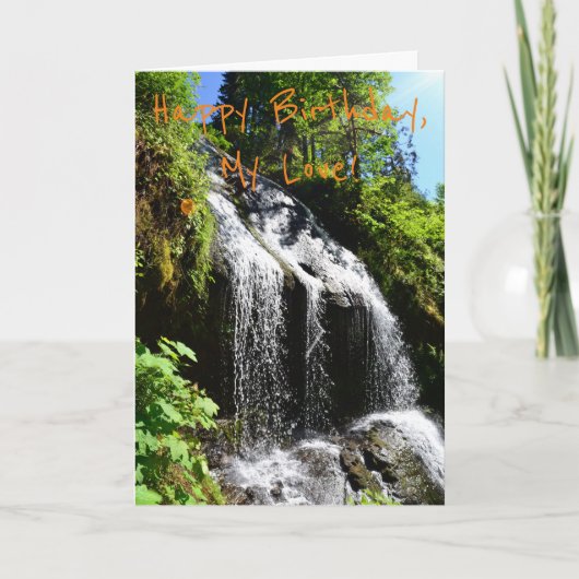 Carte d'anniversaire du partenaire romantique (Devant)