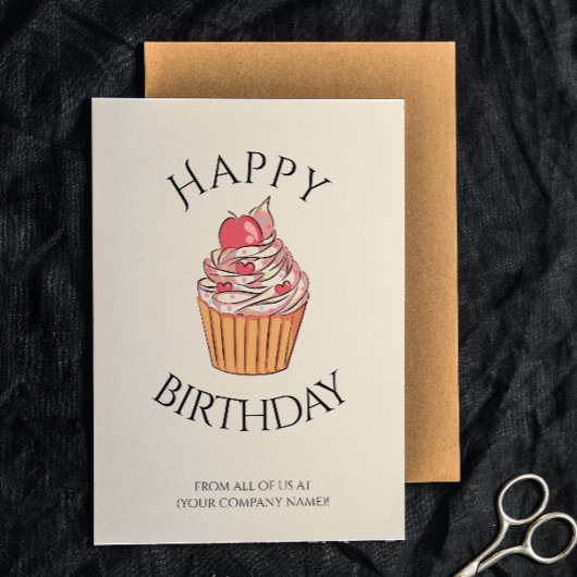 Carte d'anniversaire du patron du collègue employé