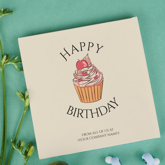 Carte d'anniversaire du patron du collègue employé