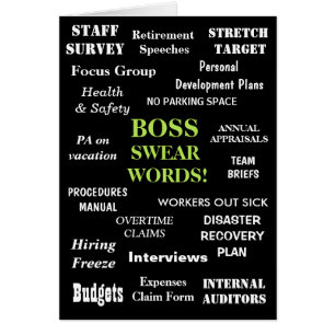 Carte d'anniversaire du patron   Les mots de patro