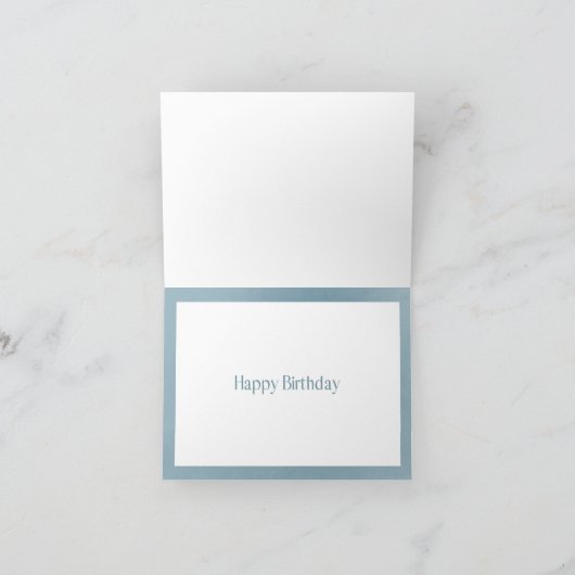 Carte d'anniversaire du père de Dieu - oiseau d'aq (Intérieur)