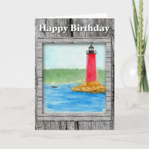 Carte d'anniversaire du phare