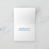 Carte d'anniversaire du photographe de lumière pos (Intérieur)