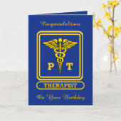 Carte d'anniversaire du physiothérapeute (Fleur jaune)