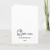 Carte d'anniversaire du Pile actuel du chat (Dos)