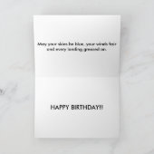 Carte d'anniversaire du pilote (Intérieur)