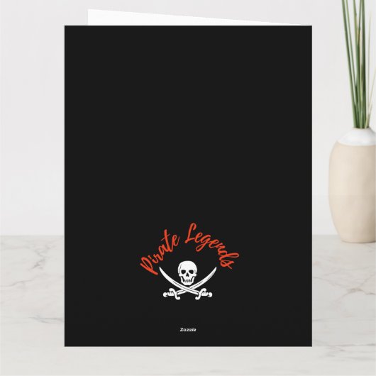 Carte d'anniversaire du pirate (Dos)