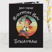 Carte d'anniversaire du pirate (Fleur jaune)