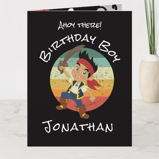 Carte d'anniversaire du pirate (Devant)