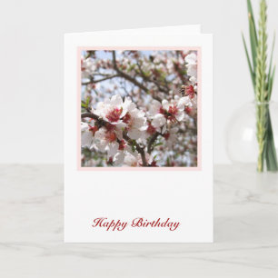 Carte d'anniversaire du printemps