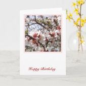 Carte d'anniversaire du printemps (Fleur jaune)