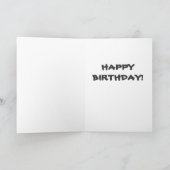 Carte d'anniversaire du roi pour un jour de lion (Intérieur)