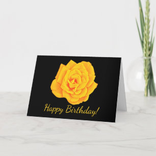 Carte d'Anniversaire du Rose d'or jaune