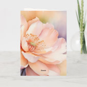 Carte d'anniversaire du Rose Peach moderne (Dos)