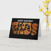 Carte d'anniversaire du Serpent Arc-en-ciel (Fleur jaune)