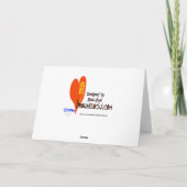 Carte d'anniversaire du soldat de radio de jambon (Dos)