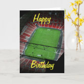 Carte d'anniversaire du stade de Wembley (Fleur jaune)