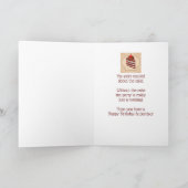 Carte d'anniversaire du superviseur du gâteau au c (Intérieur)