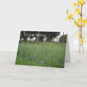 Carte d'anniversaire du Texas Bluebonnets (Fleur jaune)