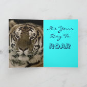 Carte d'anniversaire du tigre (Intérieur)
