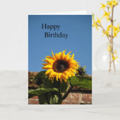 Carte d'anniversaire du tournesol (Fleur jaune)