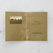 Carte d'anniversaire du tracteur (Intérieur)