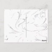 Carte d'anniversaire du Tracteur rose mignonne (Dos)