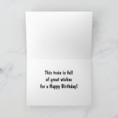 Carte d'anniversaire du train Circus (Intérieur)