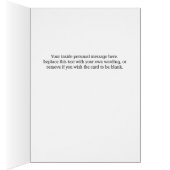 Carte d'anniversaire du travailleur de l'acier ou  (Intérieur (Droit))