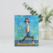 Carte d'anniversaire du yoga (Debout devant)