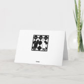 Carte d'anniversaire du Zebra Dancing (Dos)