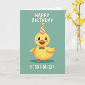 Carte d'anniversaire Duckie Sweet (Fleur jaune)