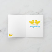 Carte d'anniversaire Ducky One (Intérieur)