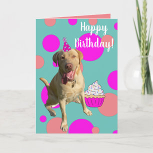 Carte d'anniversaire Dudley Labrador