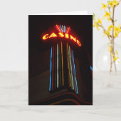 Carte d'anniversaire "Duluth CASINO Lights" (Fleur jaune)