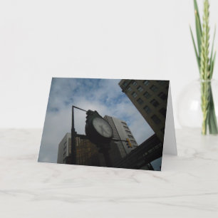 Carte d'anniversaire "Duluth Clock at an Angle"